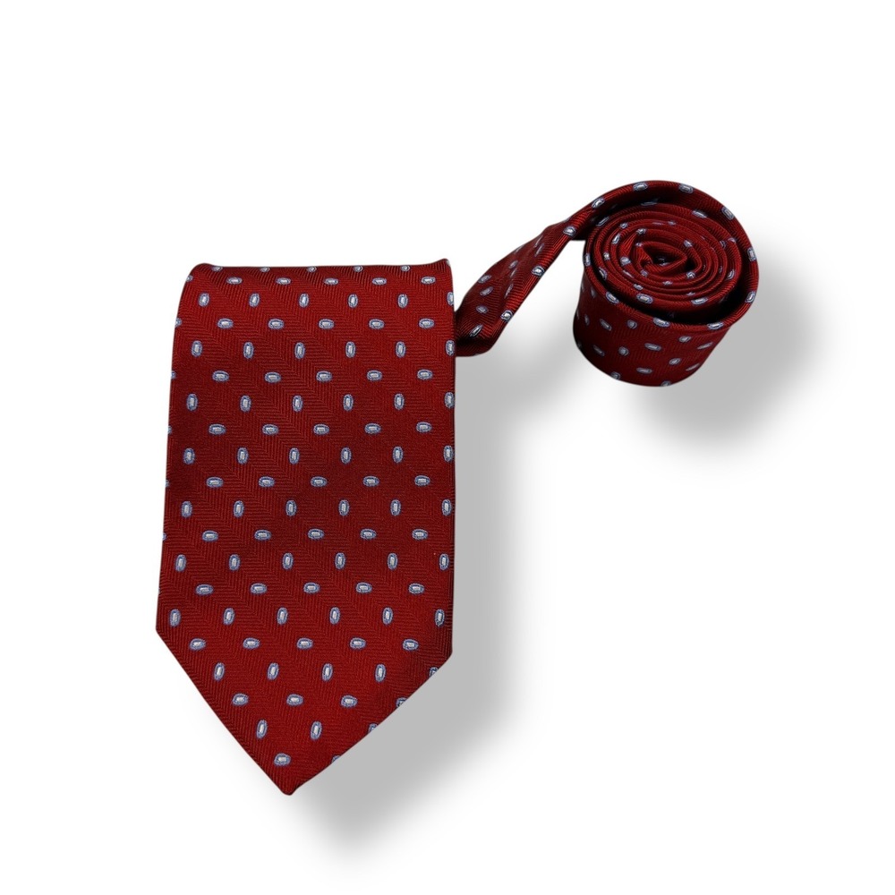 Brooks Brothers Red Silk Tie Polka Dot Pattern‎ Men's Neckwear 3.25L 58W NWT
